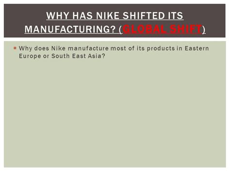 why does nike manufacture overseas|nike manufacturing overseas.